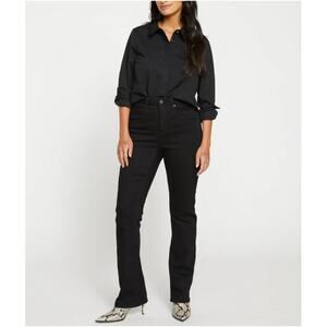 UNIVERSAL STANDARD Women's Black High Rise Boot Cut Marne Jeans Size 0